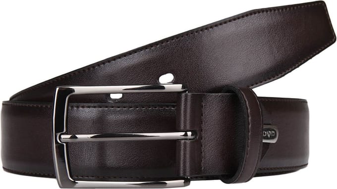 LLOYD Leren Riem Thin Leather Belt W85 Dark Brown Bruine
