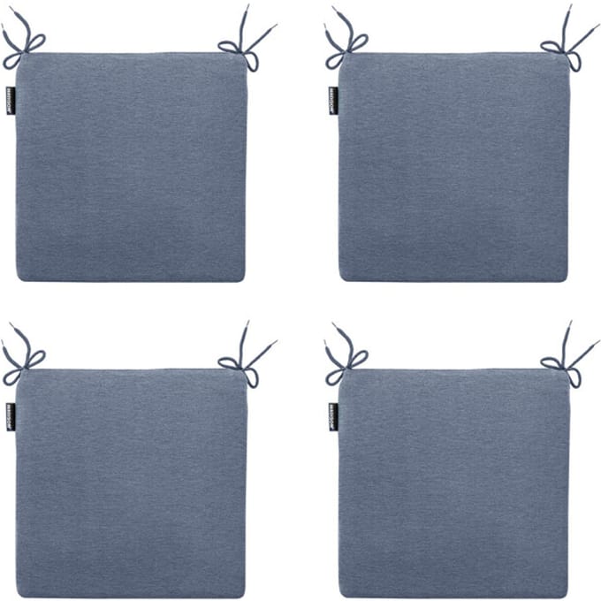 Madison - Zitkussen Panama safier blue - Ca. 40x40 cm - Set van 4