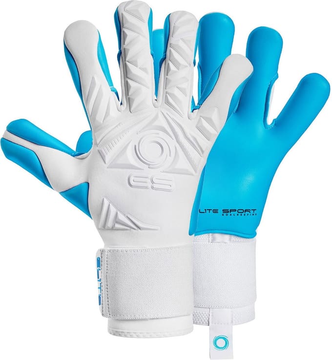 Elite Sport Neo Revolution II Combi Keepershandschoenen - Aqua / Wit | Maat: 7