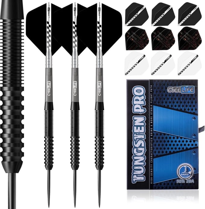 Professionele Tungsten Darts Set 23 gram - Darts met Geavanceerde Grip en Slijper