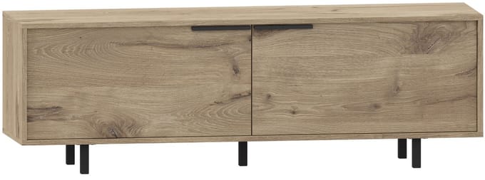 Alberto-Tv-meubel - 2-kleppen - Eikenlook