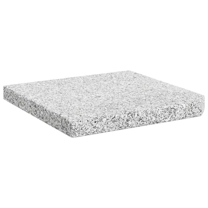 vidaXL - Parasolvoetplaat - vierkant - 25 - kg - graniet - grijs