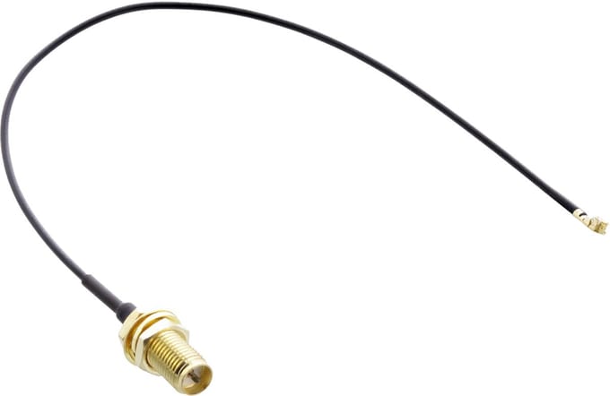 InLine® WLAN adapterkabel, RP-SMA jack / U.FL stekker, 20cm