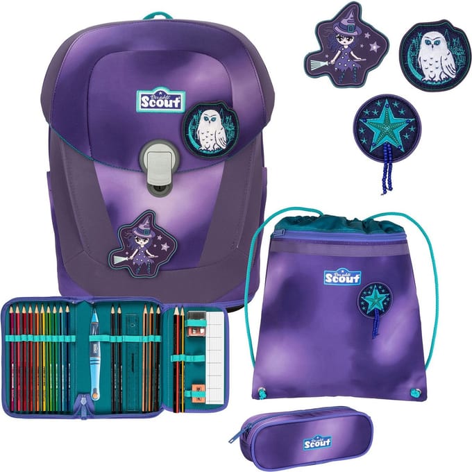 Scout schooltas Superflash Sunny II Set 4-delig Purple Magic paars