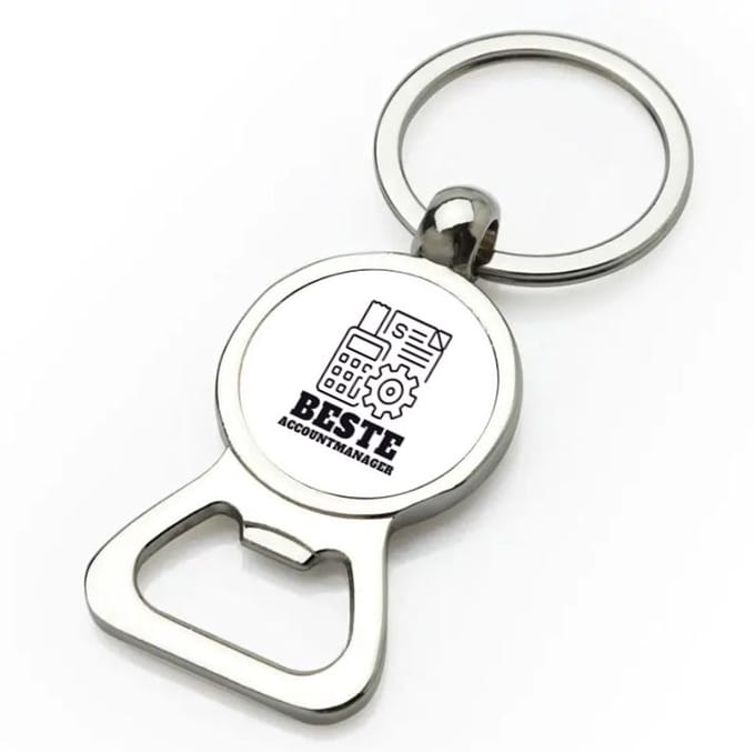 Akyol - beste accountmanager flesopener - Beste accountmanager - collega - welkom - afscheid - 9 bij 3 cm