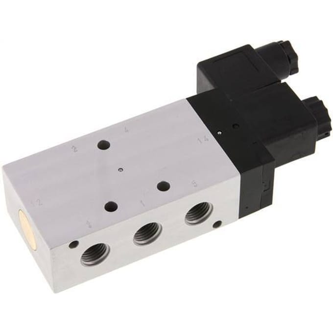 5/2 G1/4'' Magneetventiel 12V DC 2.5-10bar/35.0-140psi Airtec