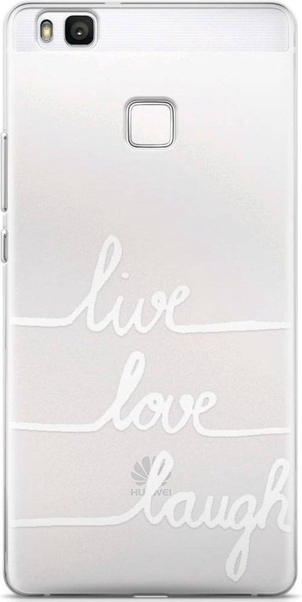 Huawei P9 Lite transparant hoesje - Live, love, laugh