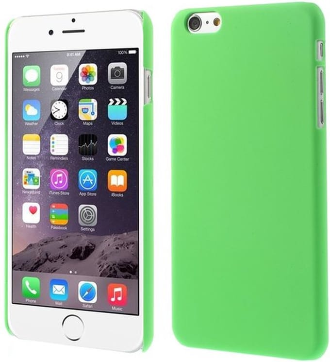Peachy Stevige gekleurde hardcase geschikt voor iPhone 6 Plus 6s Plus Hoesje - Groen
