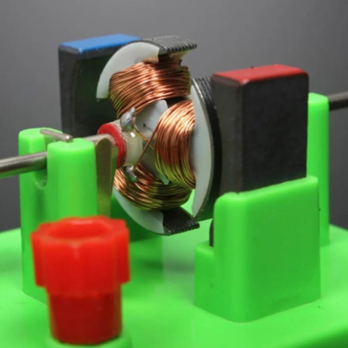 Doe-het-zelf DC Elektromotor Model Natuurkunde Experiment Hulpmiddelen Educatieve Leerlingen School Lab Wetenschapsproject Leuke Leer Tool Speelgoed green