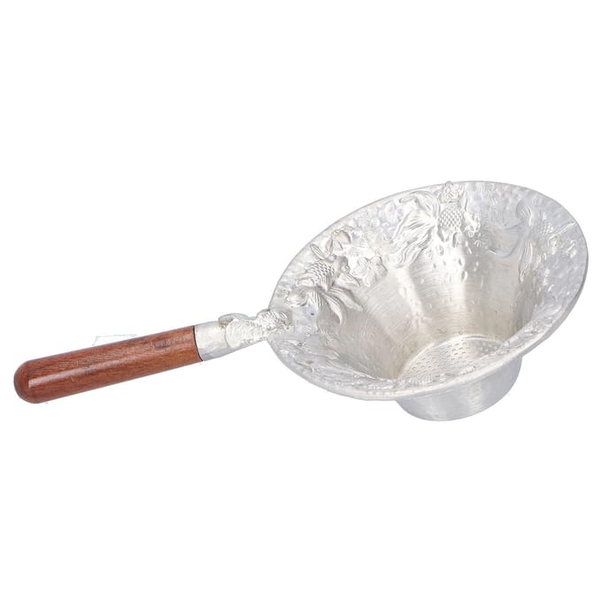 Theezeef Japans Stijl Handgemaakt Thee Blad Infuser Filter Thee Set Accessoires(Rood houten handvat ) white