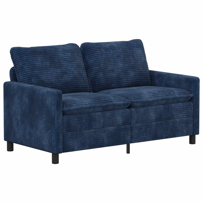 vidaXL Bank Marineblauw 156 x 81 x 87,5 cm Polyester