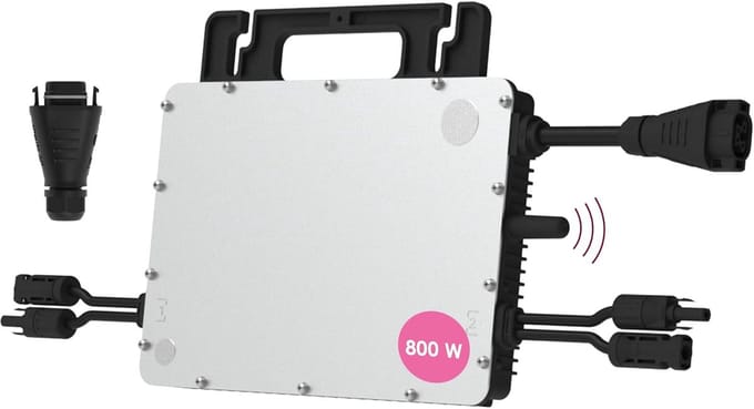 Micro-omvormer 800W met Geïntegreerde WiFi voor Balkonkrachtcentrales - Geschikt voor 2 PV-modules