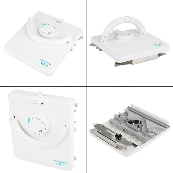 Chariot Intarsia AG11 pour accessoires de Machine à tricoter domestique LK100 LK150 white