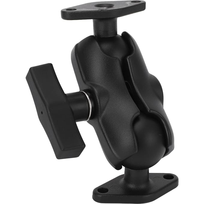 Support Double Boule Alliage d'Aluminium Bras Double Rotule Support Boule avec Adaptateur Boule Taille C 1,5 Pouce pour black