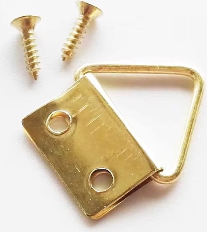 Schilderij klaphaakje - 23 x 19mm - Goud - 5 stuks