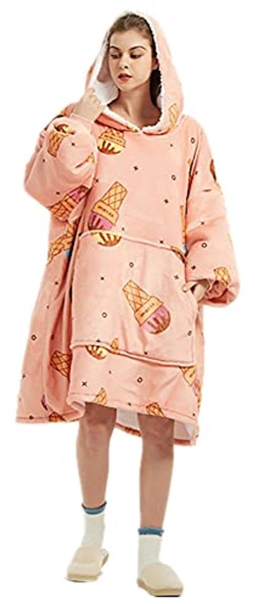 Zachte Oversized Hoodie Deken voor Volwassenen