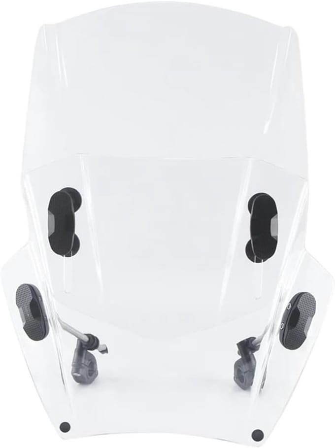 Motorfiets Voorruit - Windscherm Deflector - Comfortabel Rijden - Universeel Verstelbaar - 5mm Dik - Transparant