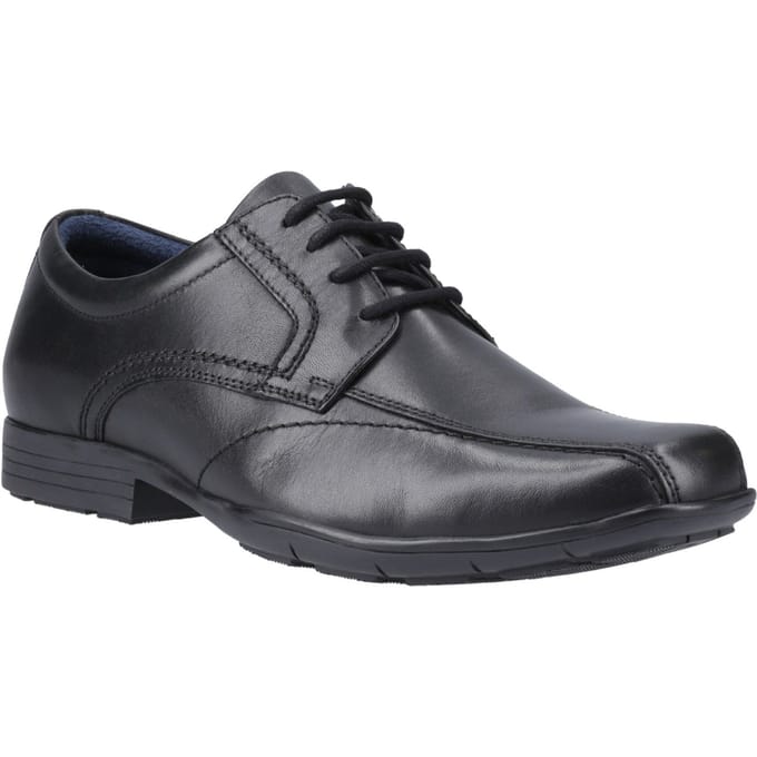 Pod Angus Leren Herenschoenen Met Zwarte Veters.