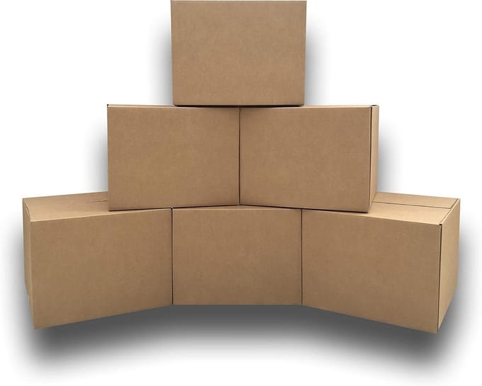 Verhuisdozen Groot - Opslagdozen Pakket - Veilig Verhuizen - Stevig Karton - 50x50x38 cm - Bruin