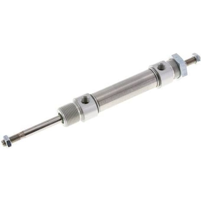 ISO 6432 Ronde Dubbelwerkende Cilinder 20-40mm - Magnetisch - Buitendraad - Dubbele Zuigerstang
