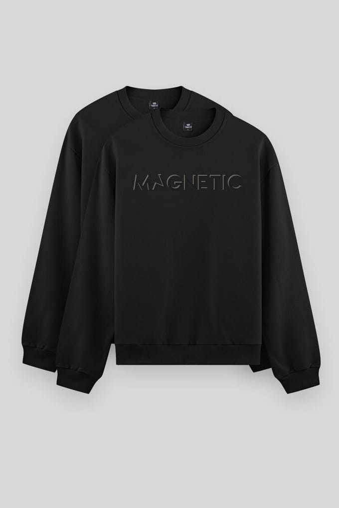 Heren Gedrukt Rundhals Sweatshirt