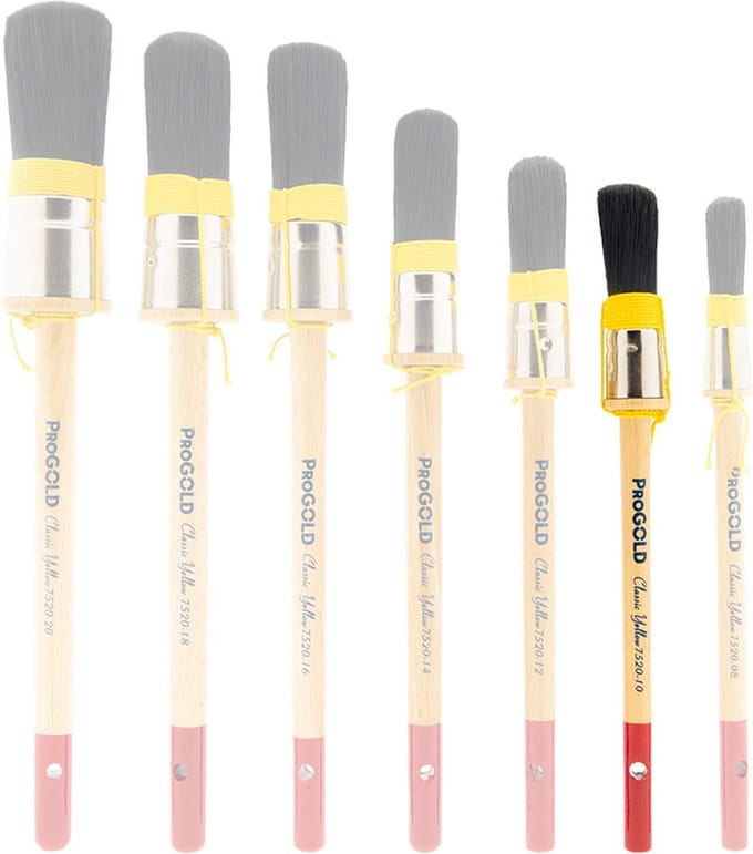 ProGold Patentpunt kwast Classic Yellow - 10