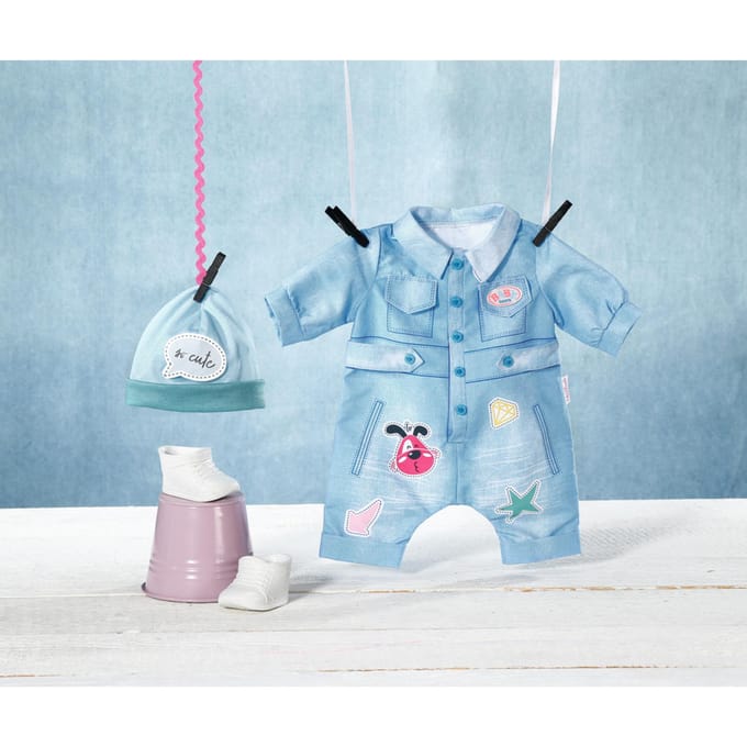 BABY born Deluxe Jeans Overall - Poppenkleding 43 cm