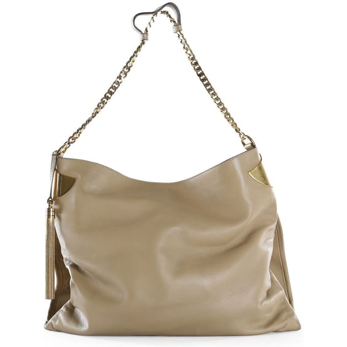 Gucci Beige Lamsleer Grote 1970 Schoudertas