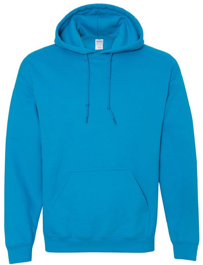 Gildan Zware Blend Volwassen Unisex Hooded Sweatshirt / Hoodie (Saffier)