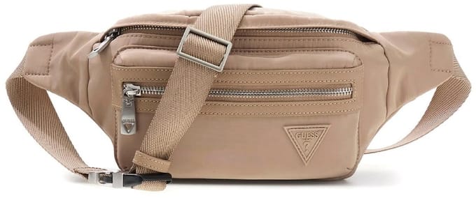 GUESS gordeltas Berlin Bumbag Sand beige