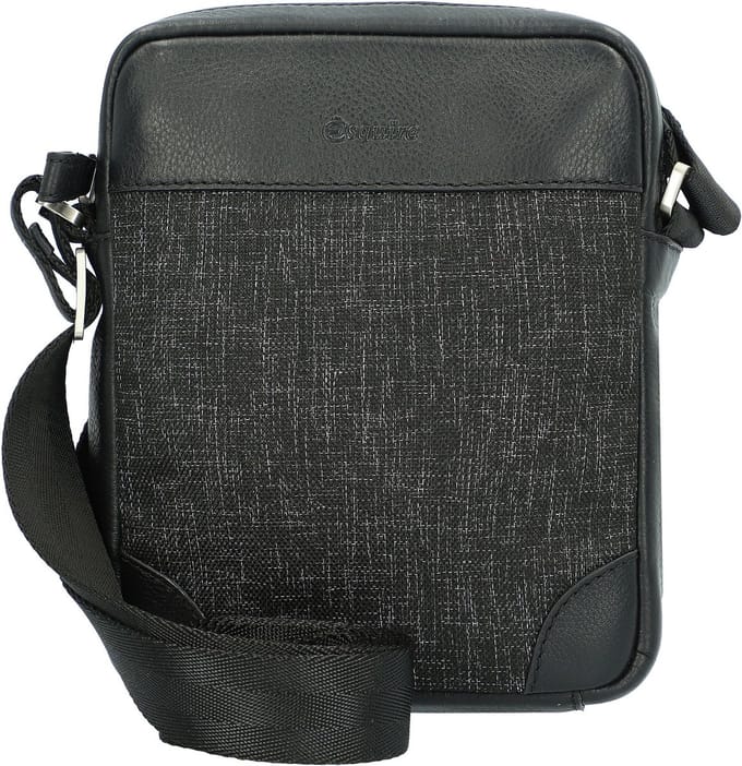 Esquire schoudertas Recycled Life Crossbody Bag Anthracite antraciet