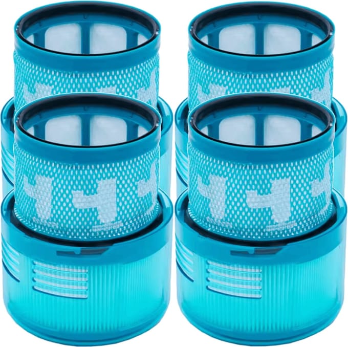 4x HEPA-filter geschikt voor Dyson G5 Gen5 Detect Absolute, Detect Fluffy stofzuiger - vervangingsfilter motorfilter