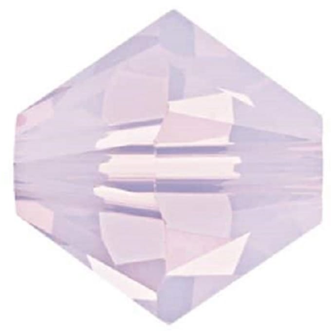 Swarovski Elements, 36 stuks Xilion Bicones, 6mm, Rose Water Opal