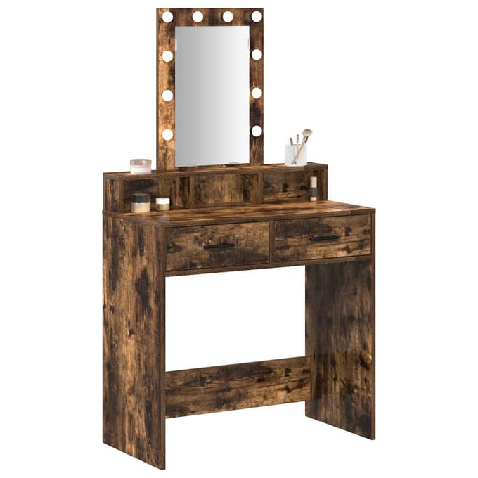 vidaXL - Kaptafel - Bruin - 79 - x - 41 - x - 140 - cm - Bewerkt - hout