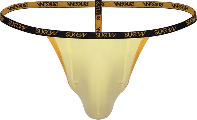 SUKREW G-String Gleaming Gold - MAAT S - Heren Ondergoed - String voor Man - Mannen Thong