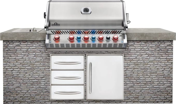 Prestige Pro 665 RVS inbouw incl. draaispit barbecue Napoleon Grills