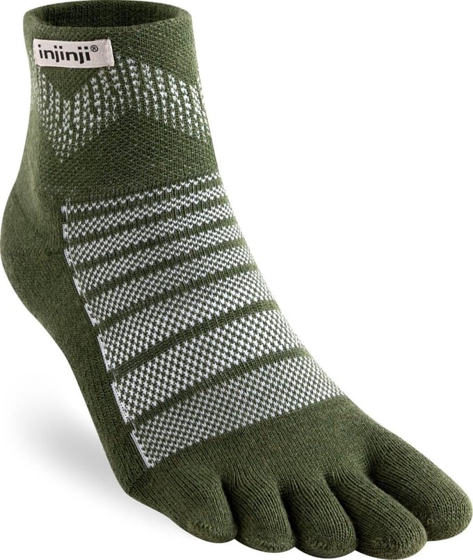INJINJI | Outdoor Midweight Mini-Crew Wool Forest (Maat - S) | Teensokken