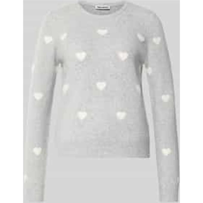 Gebreide pullover met geribde zoom