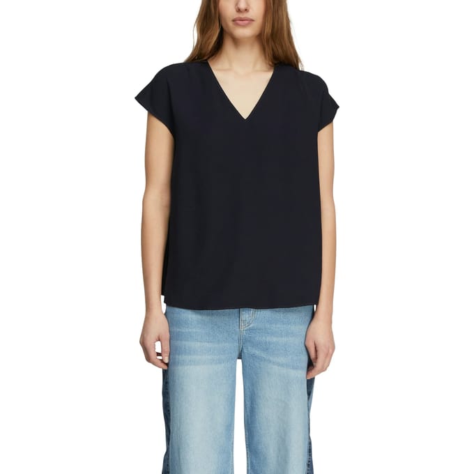 Comma  Blouses Marine Maat: 38 | Blouses Outlet | Dames | Blauw