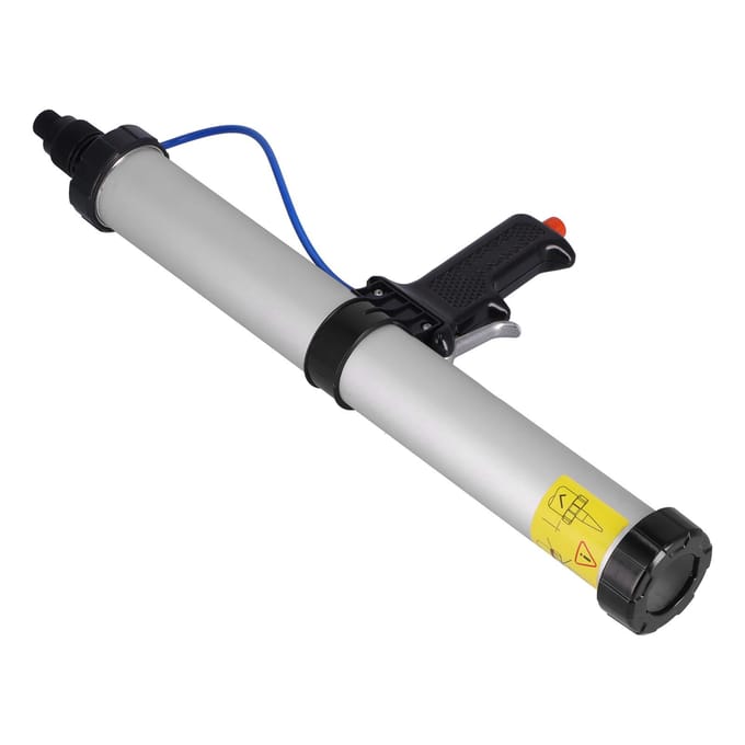 Pistolet à calfeutrer pneumatique, applicateur en alliage d'aluminium, outils industriels pour conteneurs de navires 600 ml white