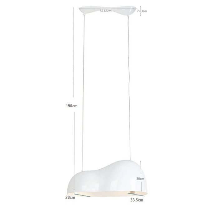KARE hanglamp Cloud, zilver, glas, 2-lamps, GU10