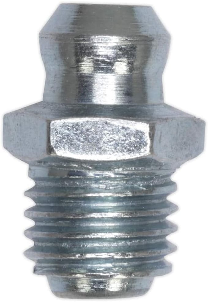 Vetnippel Recht M8 x 1,25 mm Pak van 25 Stuks