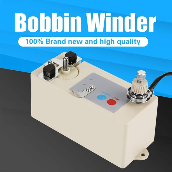 Bobinoir électrique automatique pour fil de canette de machine à coudre noir