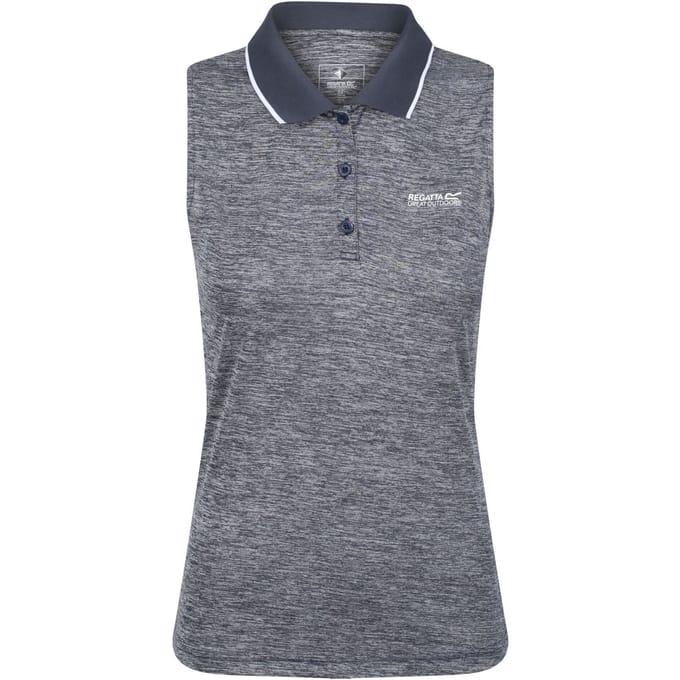 Regatta Dames/Dames Tima II Mouwloos Poloshirt (Marine)