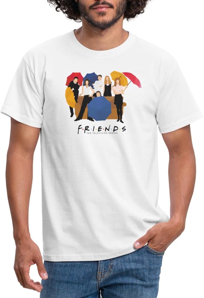 Friends Paraplu's Pose T-Shirt Heren