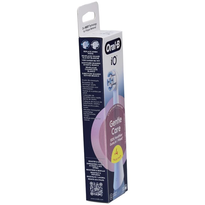 Recharges de brosse à dents - ORAL B - iO - x4 Soin Doux Blanc wit
