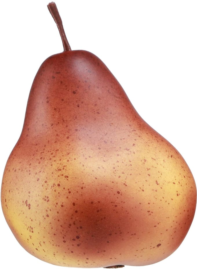 Decoratieve peer, geelbruin, herfst, oogst, tafeldecoratie set van 4,