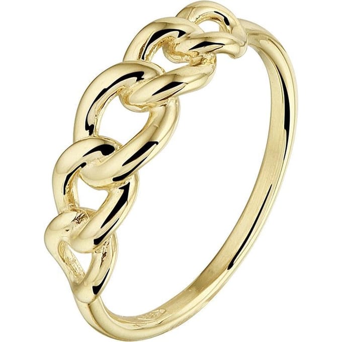 Sparkle14 Ring Schakelmotief - Goud
