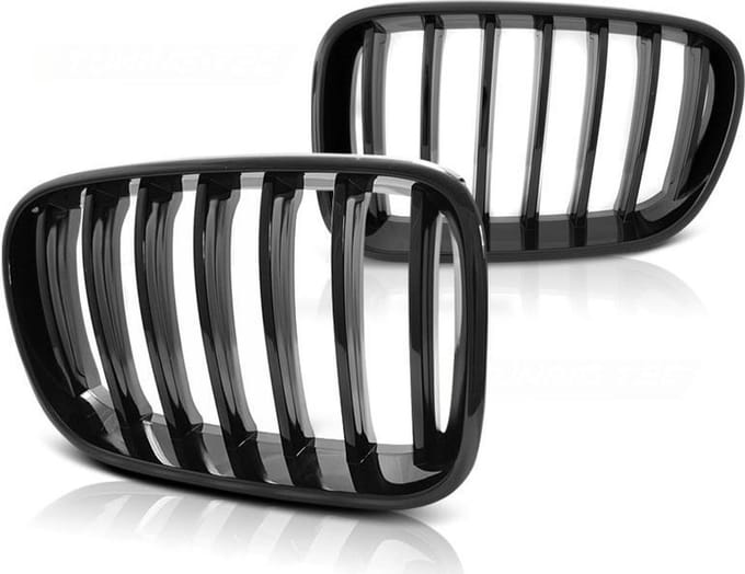 Grill BMW X3 F25 10-07 14 GLANZEND ZWART