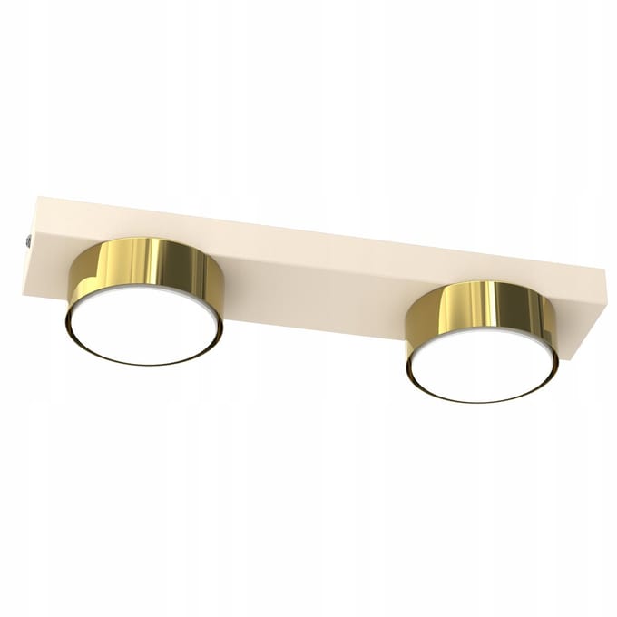 Plafond LED Loft Ecrú Goud GX53 - Stijlvolle Plafondlamp voor Woonkamer